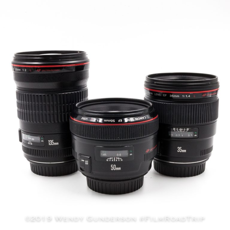 holy trinity canon lenses travel